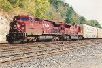 Vehicle train rolls west